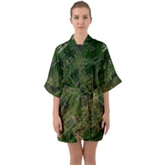 City Forward Urban Planning Quarter Sleeve Kimono Robe by Pakrebo