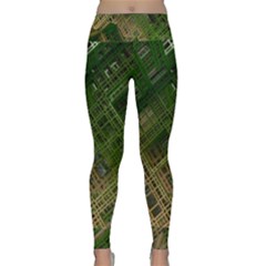 City Forward Urban Planning Lightweight Velour Classic Yoga Leggings by Pakrebo