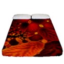 Leaf Autumn Nature Background Fitted Sheet (California King Size) View1