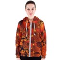 Leaf Autumn Nature Background Women s Zipper Hoodie View1