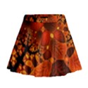 Leaf Autumn Nature Background Mini Flare Skirt View1