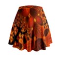 Leaf Autumn Nature Background Mini Flare Skirt View2