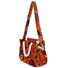 Leaf Autumn Nature Background Rope Handles Shoulder Strap Bag by Pakrebo