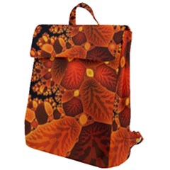 Leaf Autumn Nature Background Flap Top Backpack by Pakrebo