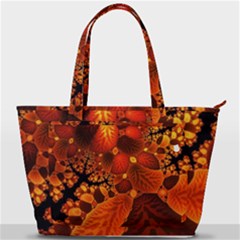 Leaf Autumn Nature Background Back Pocket Shoulder Bag 