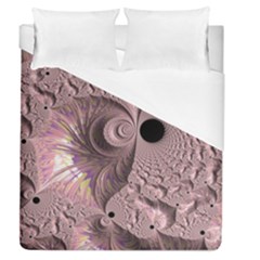 Fractal Tender Rose Cream Duvet Cover (queen Size) by Pakrebo