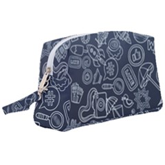 Internet Planets Drinks Computers Wristlet Pouch Bag (large)