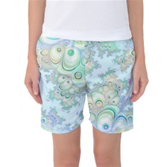 Pattern Background Floral Fractal Women s Basketball Shorts by Pakrebo