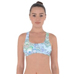 Pattern Background Floral Fractal Got No Strings Sports Bra by Pakrebo