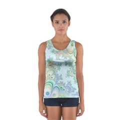 Pattern Background Floral Fractal Sport Tank Top  by Pakrebo