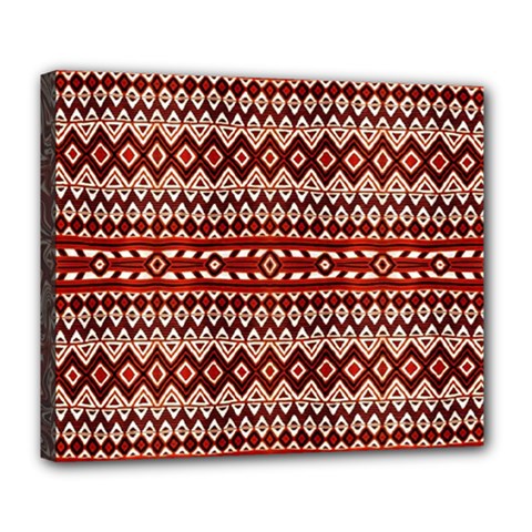 Navajo 2 Deluxe Canvas 24  X 20  (stretched) by ArtworkByPatrick