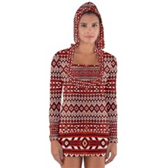 Navajo 2 Long Sleeve Hooded T-shirt by ArtworkByPatrick