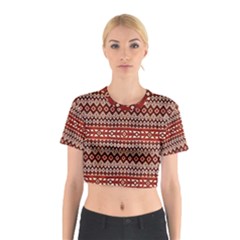 Navajo 2 Cotton Crop Top by ArtworkByPatrick