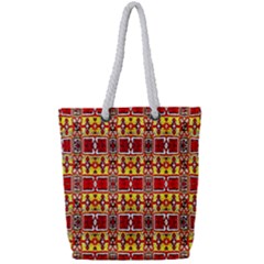 Rby 6 9 Full Print Rope Handle Tote (small) by ArtworkByPatrick