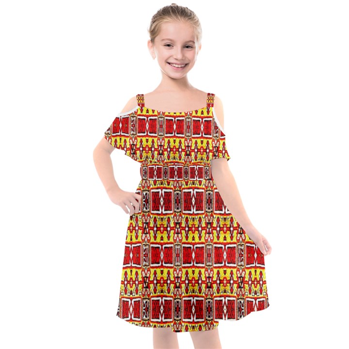 Rby 6 9 Kids  Cut Out Shoulders Chiffon Dress