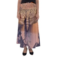 Night Moth Flared Maxi Skirt by Riverwoman