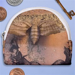 Night Moth Horseshoe Style Canvas Pouch by Riverwoman