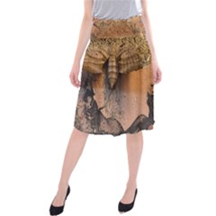 Night Moth Midi Beach Skirt by Riverwoman