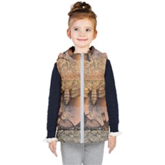 Night Moth Kids  Hooded Puffer Vest by Riverwoman