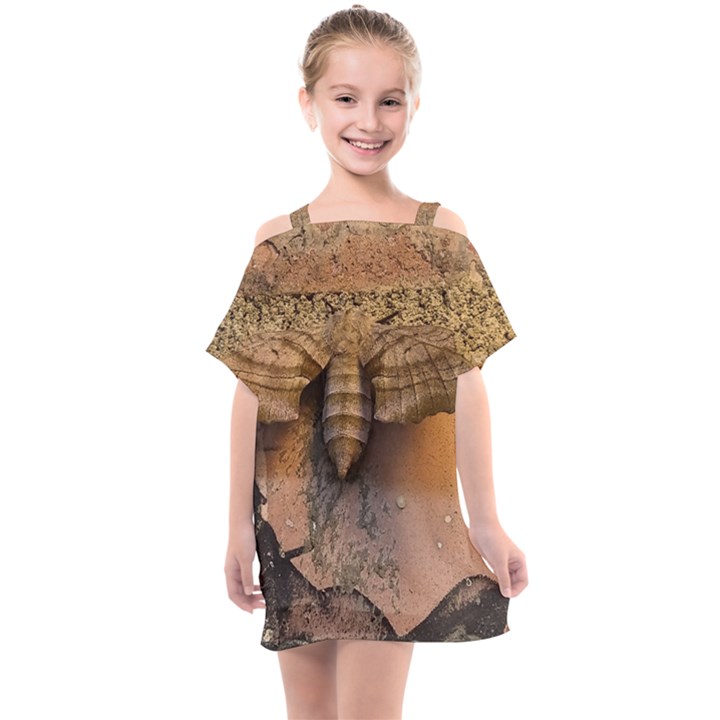 Night moth Kids  One Piece Chiffon Dress