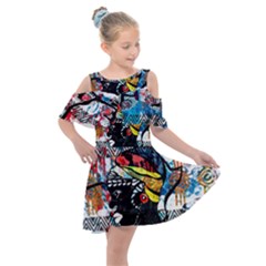 Image 01 Kids  Shoulder Cutout Chiffon Dress by TajahOlsonDesigns