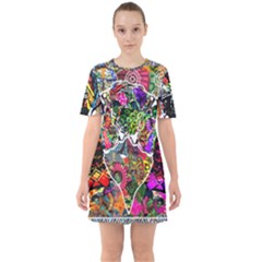 Image 2 Sixties Short Sleeve Mini Dress