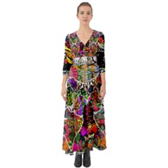 Image 2 Button Up Boho Maxi Dress