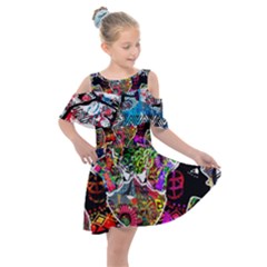 Image 2 Kids  Shoulder Cutout Chiffon Dress by TajahOlsonDesigns