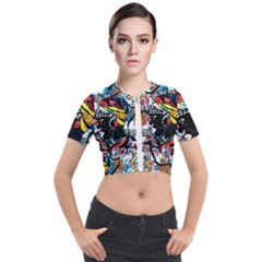 Image 1 Short Sleeve Cropped Jacket by TajahOlsonDesigns