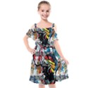 Image 1 Kids  Cut Out Shoulders Chiffon Dress View1