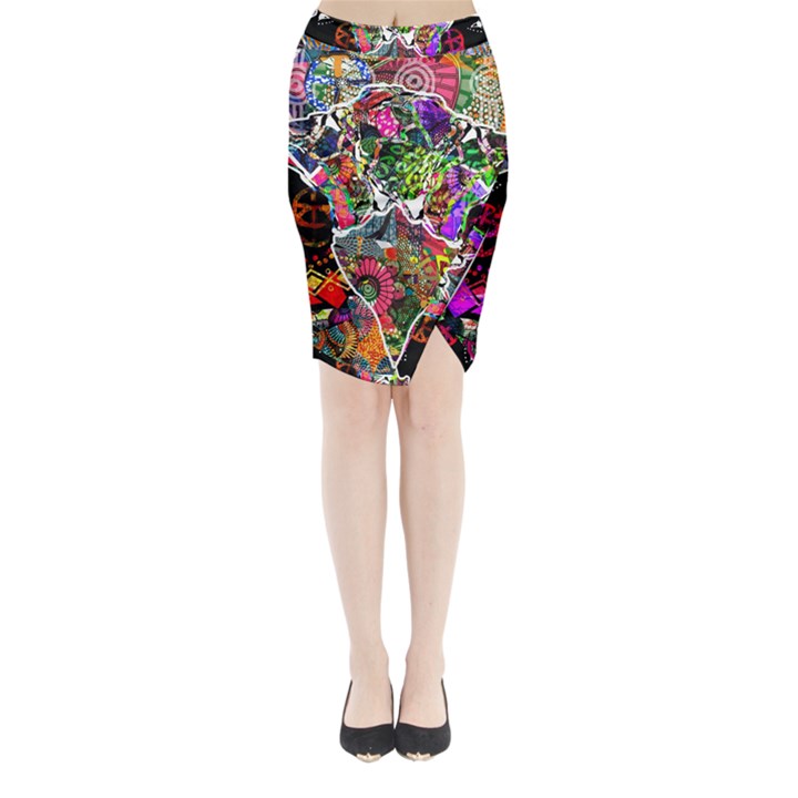 Image 2 Midi Wrap Pencil Skirt