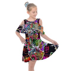 Image 2 Kids  Shoulder Cutout Chiffon Dress by TajahOlsonDesigns