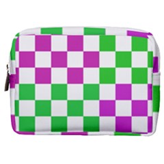 Checkerboard Again 1 Make Up Pouch (medium) by impacteesstreetwearseven