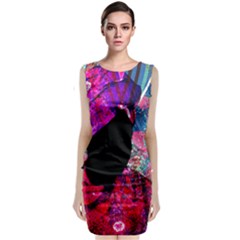 Pattern 4 Sleeveless Velvet Midi Dress