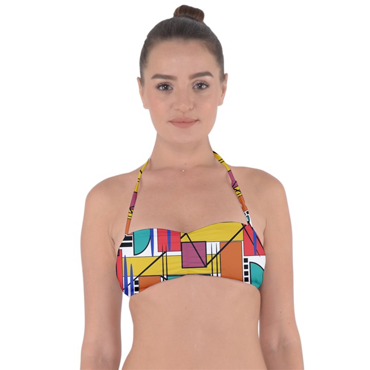 Design 10 Halter Bandeau Bikini Top