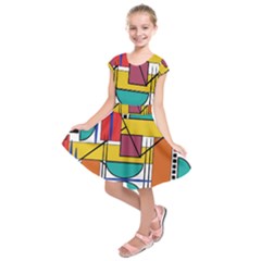 Design 10 Kids  Short Sleeve Dress by TajahOlsonDesigns