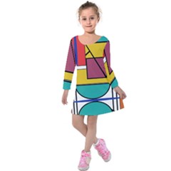 Design 10 Kids  Long Sleeve Velvet Dress by TajahOlsonDesigns