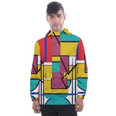 Design 10 Men s Front Pocket Pullover Windbreaker by TajahOlsonDesigns