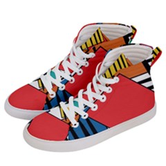 Design 9 Women s Hi-top Skate Sneakers by TajahOlsonDesigns