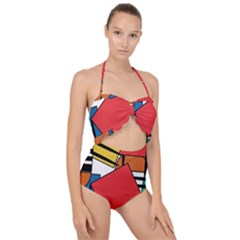 Design 9 Scallop Top Cut Out Swimsuit by TajahOlsonDesigns