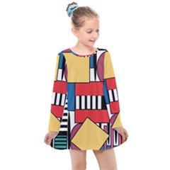 Tajah Olson Designs  Kids  Long Sleeve Dress by TajahOlsonDesigns