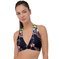 Tajah Olson Designs  Halter Plunge Bikini Top by TajahOlsonDesigns