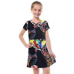 Tajah Olson Designs  Kids  Cross Web Dress by TajahOlsonDesigns