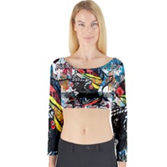 Tajah Olson Designs  Long Sleeve Crop Top by TajahOlsonDesigns