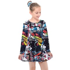 Tajah Olson Designs  Kids  Long Sleeve Dress by TajahOlsonDesigns