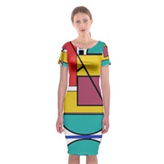 Design 10 Classic Short Sleeve Midi Dress by TajahOlsonDesigns