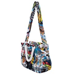 Tajah Olson Designs  Rope Handles Shoulder Strap Bag by TajahOlsonDesigns