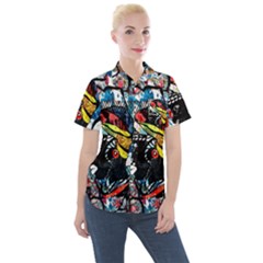 Tajah Olson Designs  Women s Short Sleeve Pocket Shirt