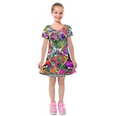 Design 2 Kids  Short Sleeve Velvet Dress by TajahOlsonDesigns