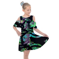 Design 11 Kids  Shoulder Cutout Chiffon Dress by TajahOlsonDesigns